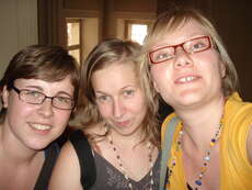 Nadine, Ansca & ich (von rechts)