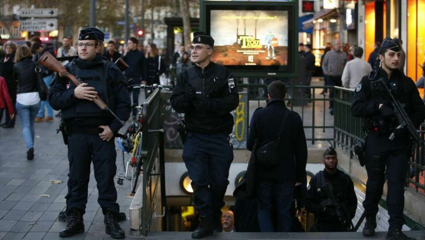 Ein alltägliches Bild: Polizisten in der Innenstadt