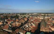 Blick vom Münster über Strasbourg