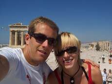 paul (french)and me at the acropolis